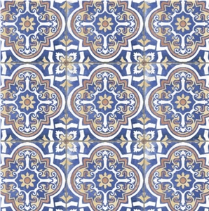 Aspect Pacific Blue Multicoloured Matt Porcelain Tiles