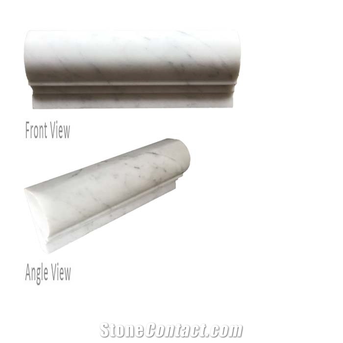 Carrara White Marble Capping London Honed Moldings 60X150mm