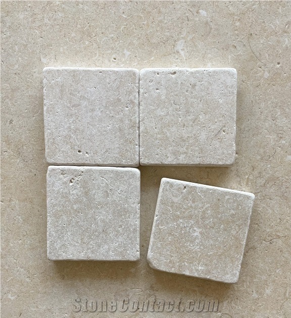 Casablanca Marfil Limestone Tumbled 75X305x15mm