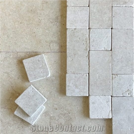 Casablanca Marfil Limestone Tumbled 75X305x15mm