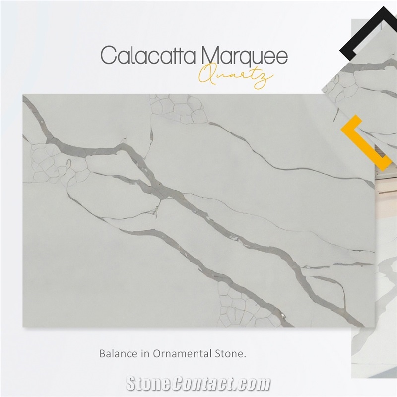 Calacatta Marquee Quartz Slabs