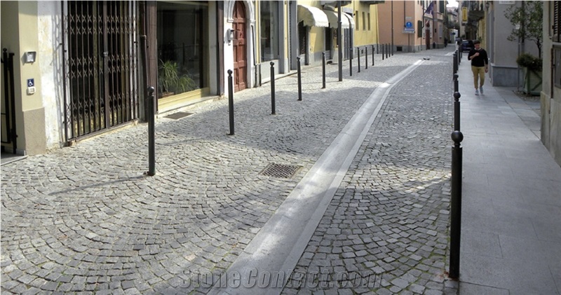 Diorite Di Traversella Rainwater Drain, Street Gutter