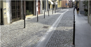 Diorite Di Traversella Rainwater Drain, Street Gutter