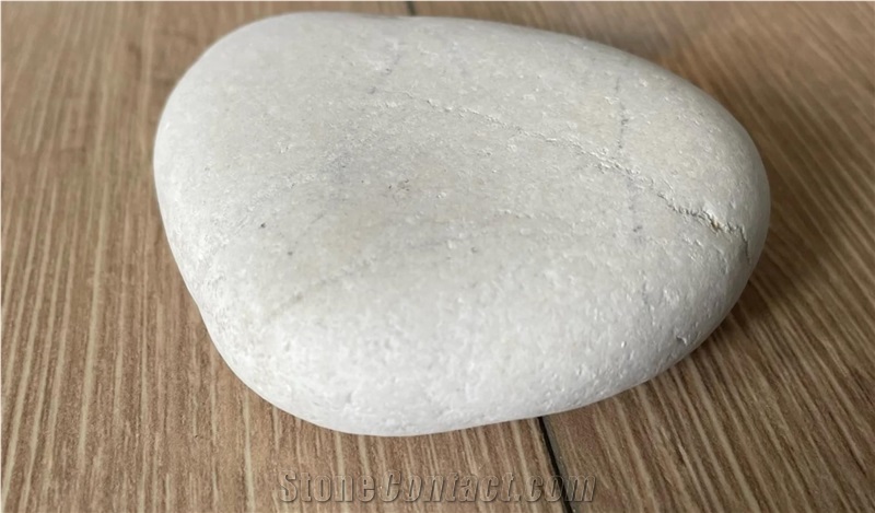 White Marble Happy Pebble Stones To Paint 1 Set