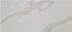 Calacatta Gold Extra Quartz Kitchen Countertop