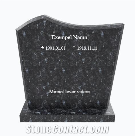 Blue Labrador Granite Gravestone- GS 10