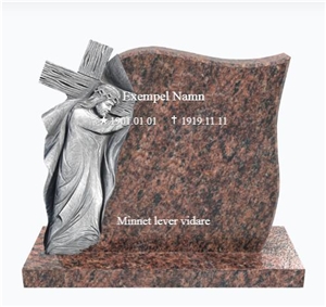 Red Vanga Granite Gravestones
