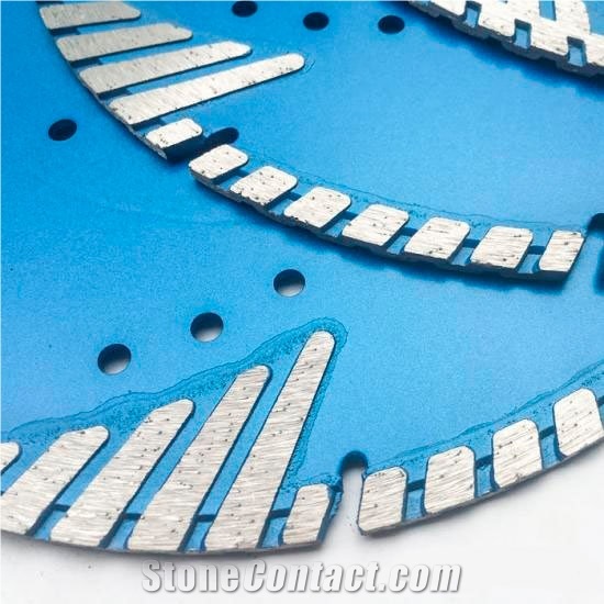 Diamond Blade For Granite Turbo Triangle 9" Wet Cutting