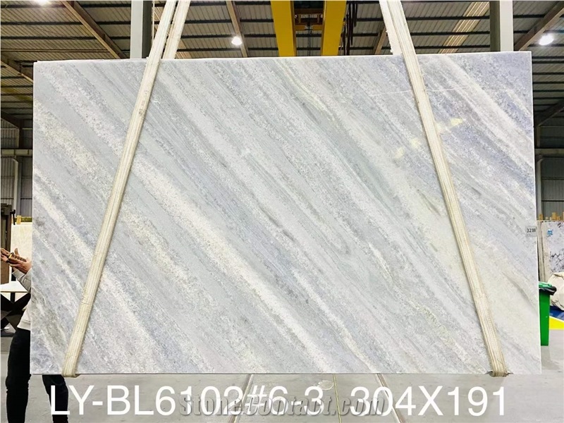 Ice Blue Lagoon Crystal Blue Marble Slabs And Tiles