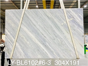 Ice Blue Lagoon Crystal Blue Marble Slabs And Tiles