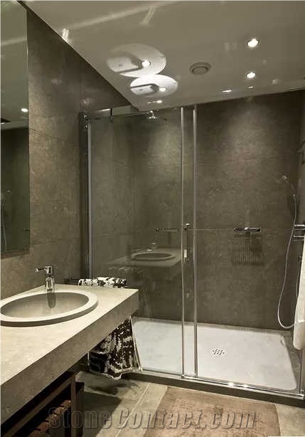 Azul Valverde Limestone Wall And Floor Tiles, Slabs