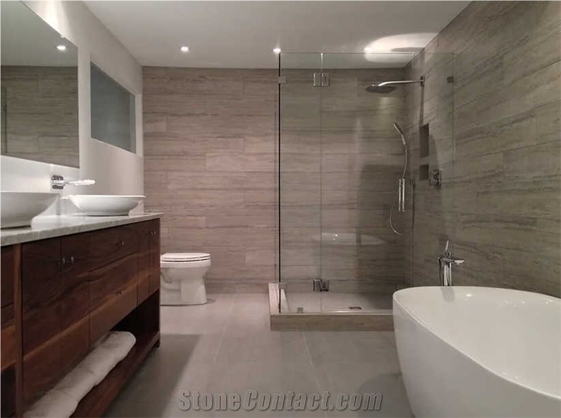 Silver Travertine-Travertino Silver Wall, Floor Tiles, Slabs
