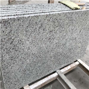 Own Factory White Flat Edge Precut Granite Stone Top