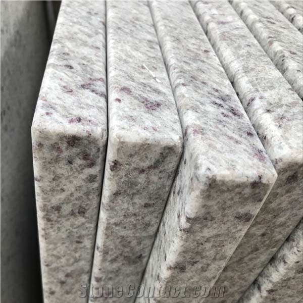 Own Factory White Flat Edge Precut Granite Stone Top