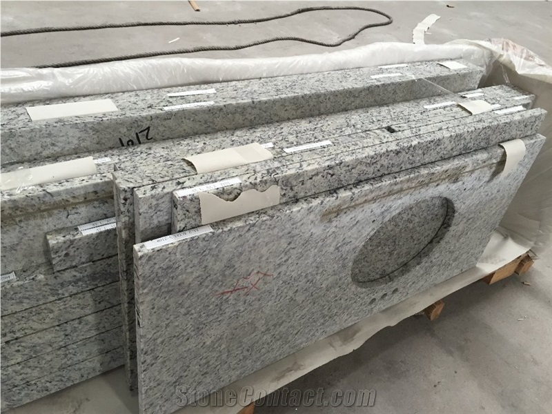 Santa Cecilia Light Custom Granite Kitchen Island Table Top