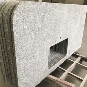 Swan Grey Slab Granite Countertop Kitchen For USA Project