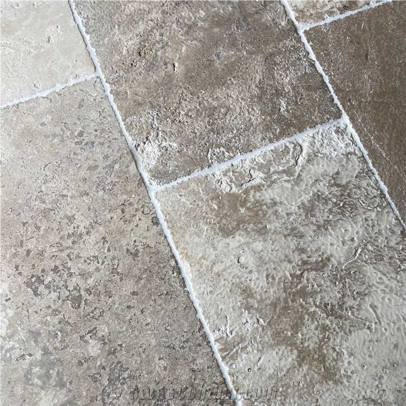 Pierre De Bourgogne Limestone Antiqued / Aged Floor Tiles