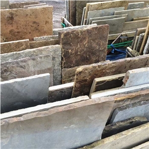 Reclaimed Antique English Yorkstone Flooring For Indoors