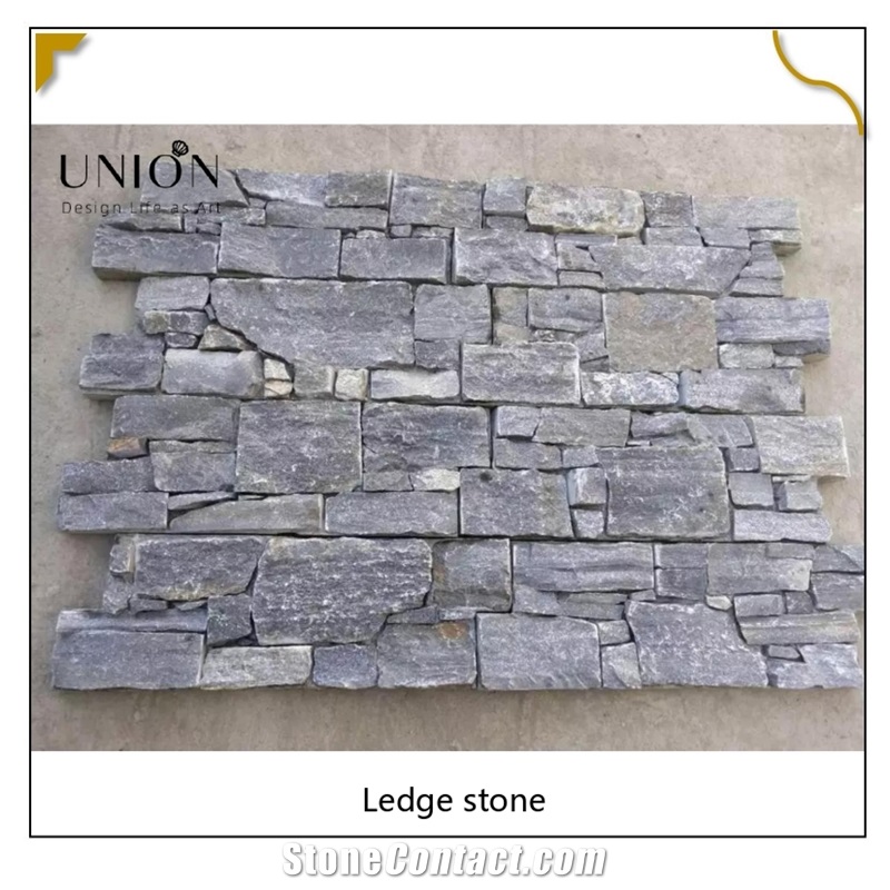 UNION DECO Blue Quartzite Ledger Panel Wall Cladding Stone