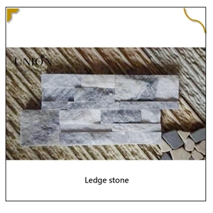 UNION DECO Cloudy Grey Stacked Stone Interlock S Shape Stone