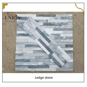 UNION DECO Cloudy Grey Wall Cladding Stone Stacked Stone