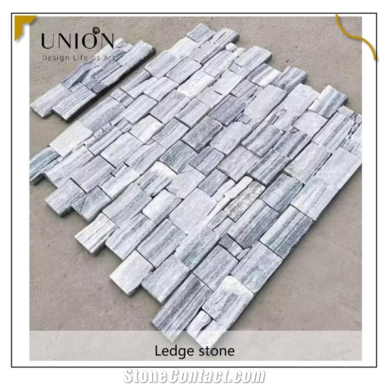 UNION DECO Exterior Wall Cladding Quartzite Stone Panel