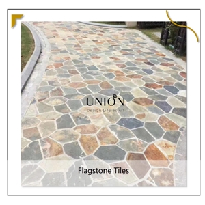 UNION DECO Flagstone Tiles Natural Stone Paving Stone Tiles