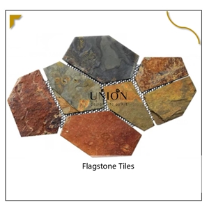 UNION DECO Natural Multicolor Slate Crazy Tile Paving Tiles