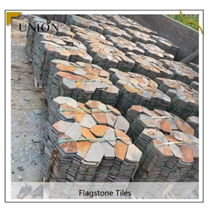 UNION DECO Natural Stone Rusty Slate Outdoor Decoration Tile