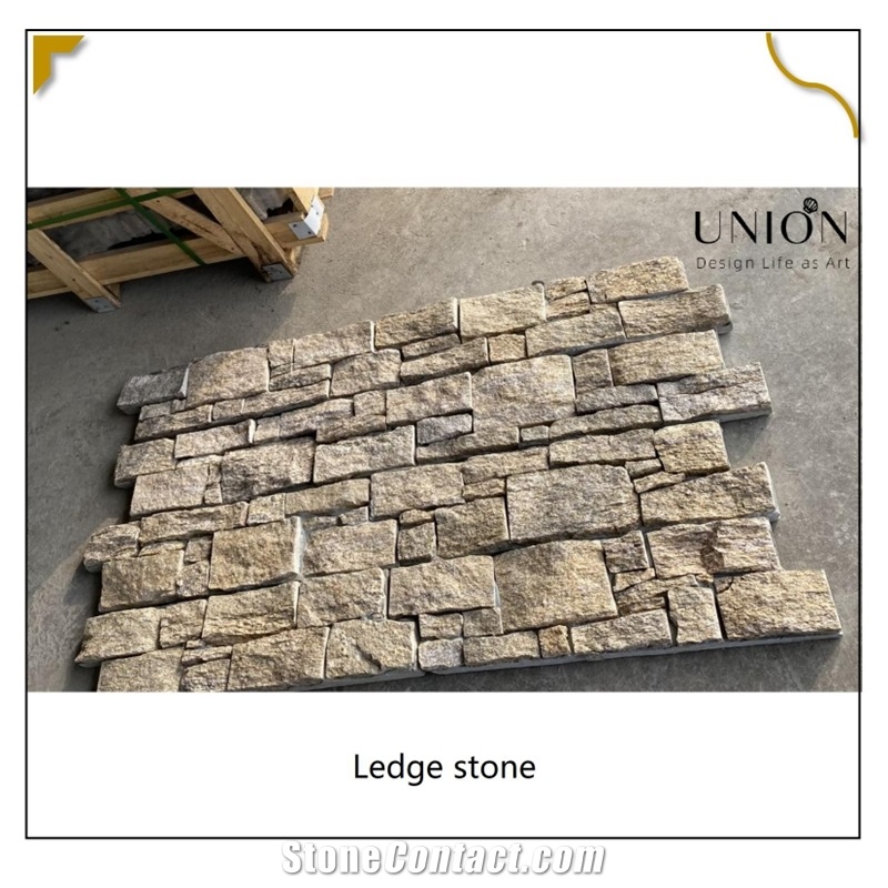 UNION DECO Stacked Stone Veneer Exterior Wall Cladding Panel