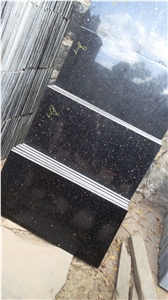 Black Galaxy Granite Calibrated Tiles