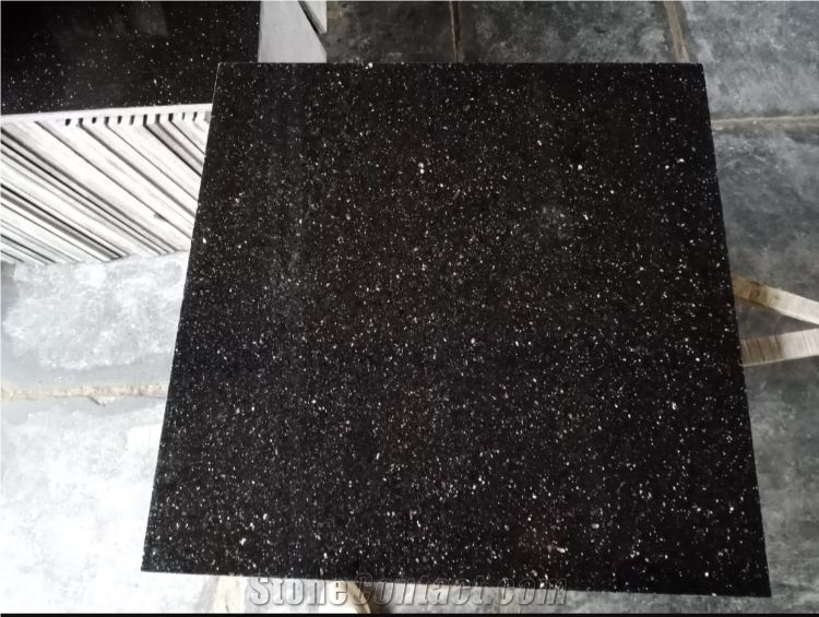 Black Galaxy Granite Calibrated Tiles