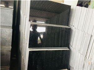 Black Galaxy Granite Calibrated Tiles