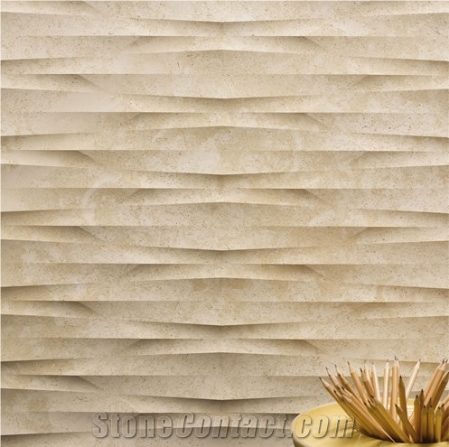 3D Marble Wall Panel, CNC Wall Panel, Carving Wall Design