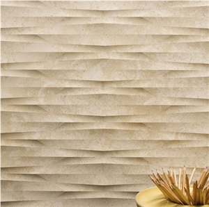 3D Marble Wall Panel, CNC Wall Panel, Carving Wall Design
