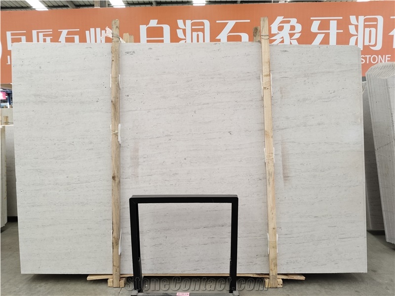 Chinese White Travertine Slabs