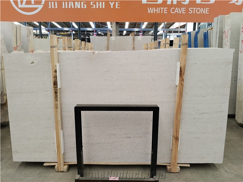 Chinese White Travertine Slabs