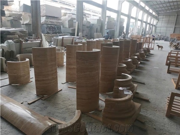 Travertine Column Cladding Panels