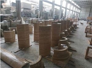 Travertine Column Cladding Panels