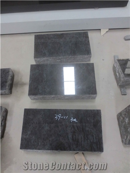 Blue Granite Flat Grave Markers, Slant Grave