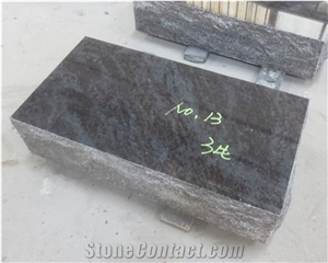Blue Granite Flat Grave Markers, Slant Grave