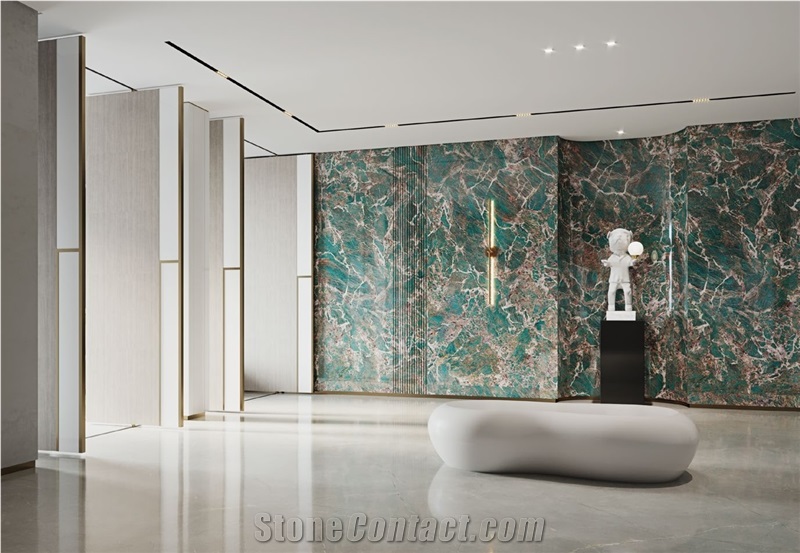 Royal Emerald Sintered Stone Slabs Wall Tiles