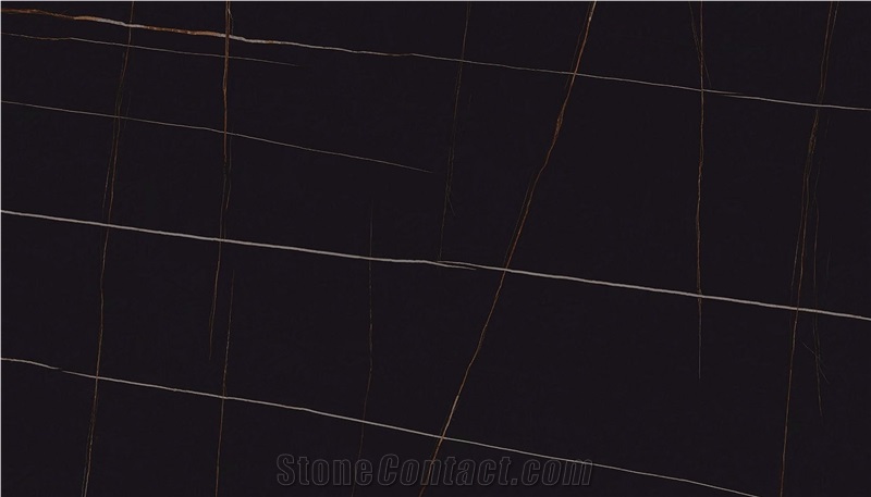 Saint Laurent Black Sintered Stone Cafe Table Tops