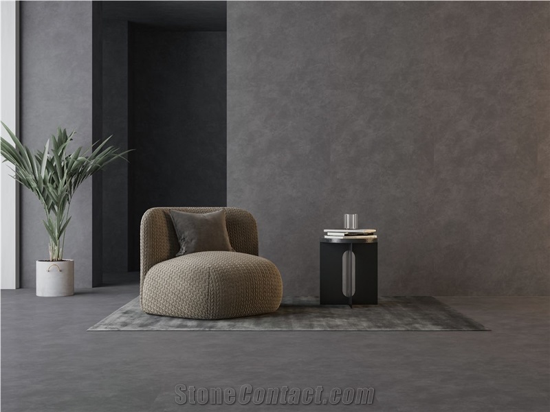 Saint Laurent Black Sintered Stone Cafe Table Tops