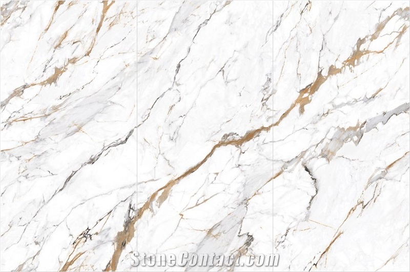 Saint Laurent White Top Sintered Stone Hotel Wall Panels