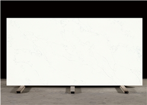 White Quartz With Light Black Veins Slabs