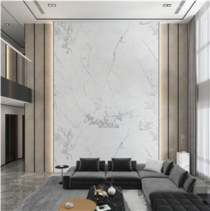 Winter River Snow Sintered Stone Wall Slabs Endmatch