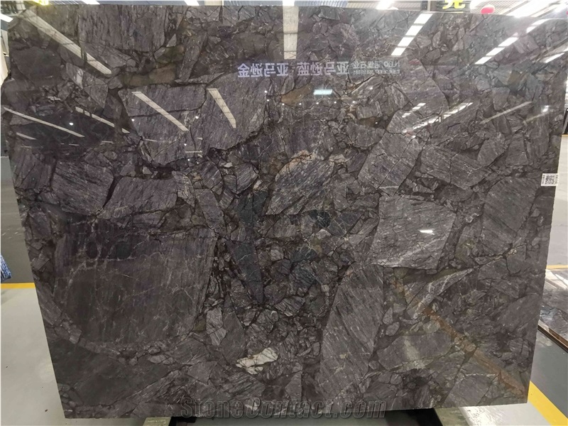 Amazon Blue Quartzite Grey Color Slabs