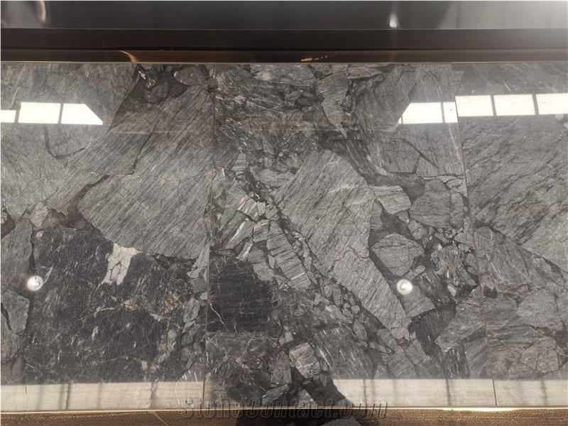 Amazon Blue Quartzite Grey Color Slabs