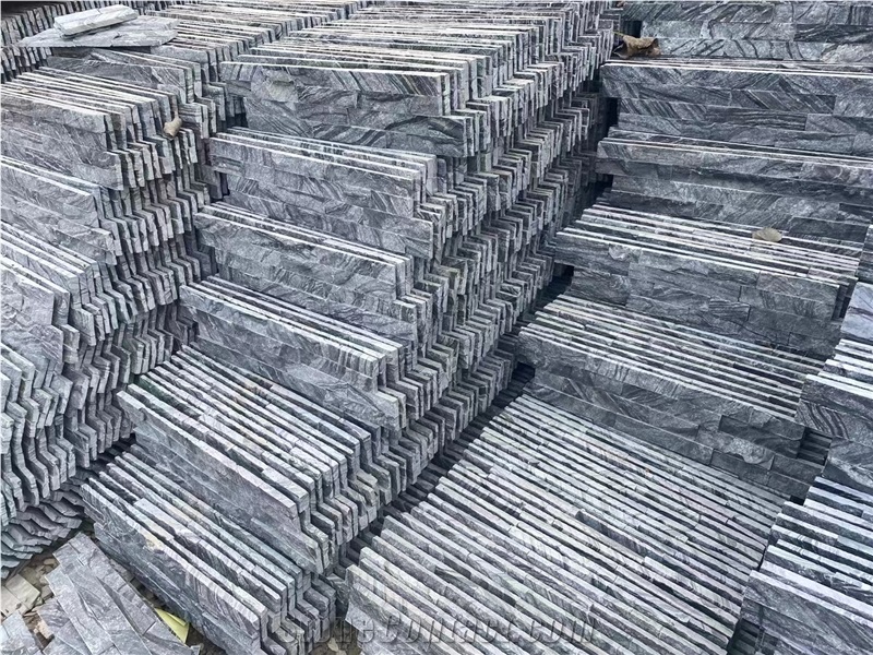Ancient Wood Grain Marble Cultured Stone Wall Cladding Panel